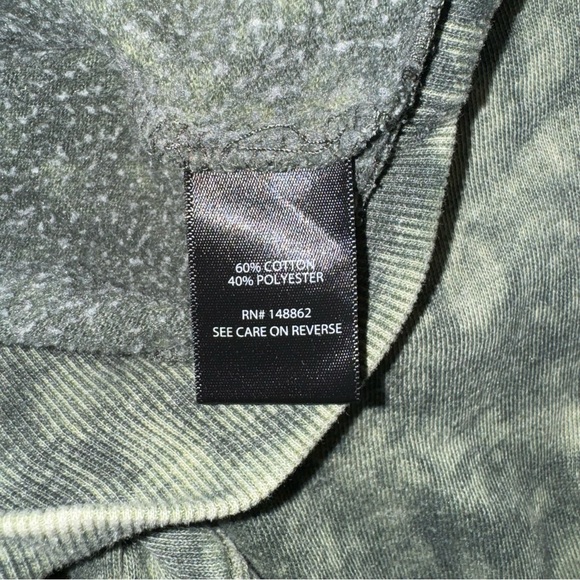 Acid Wash Round Neck Woman's Sweatshirt - Picture 7 of 7